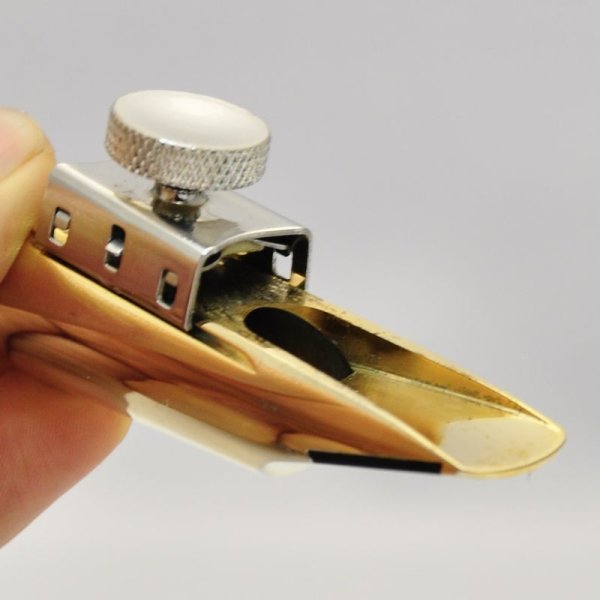 画像4: P.モーリア メタル #7 リガチャー+キャップ付き (4)